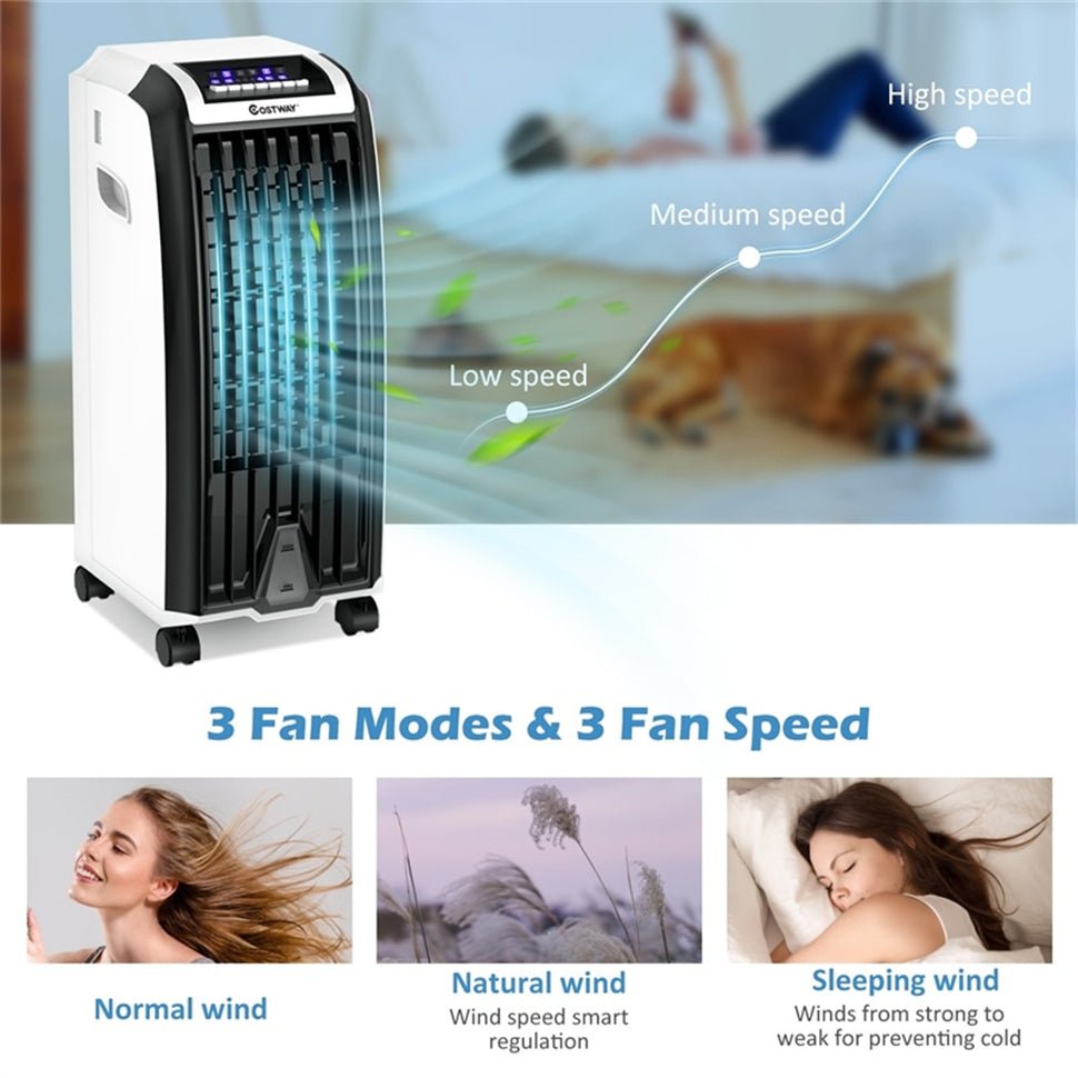 Eletriclife Evaporative Portable Air Cooler with 3 Wind Modes and Timer