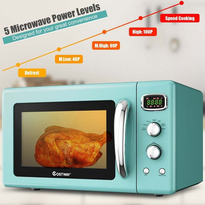 0.9 Cu.ft Retro Microwave Oven