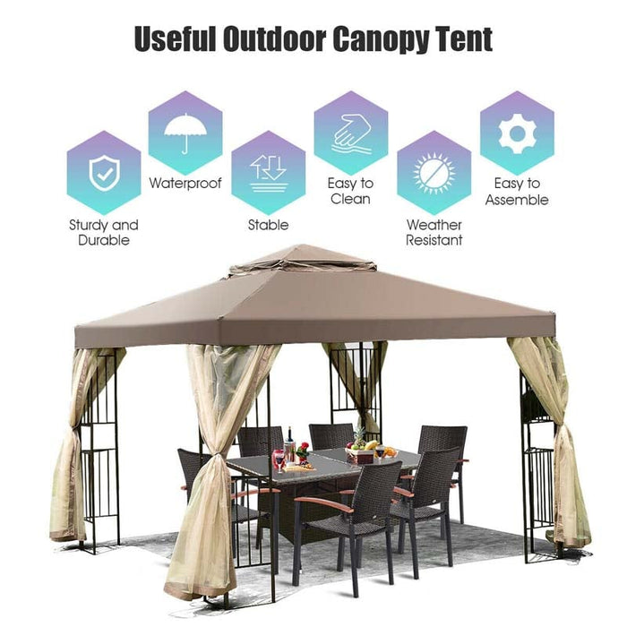 Eletriclife 10 x 10 FT Outdoor Screw-free Structure Canopy Tent