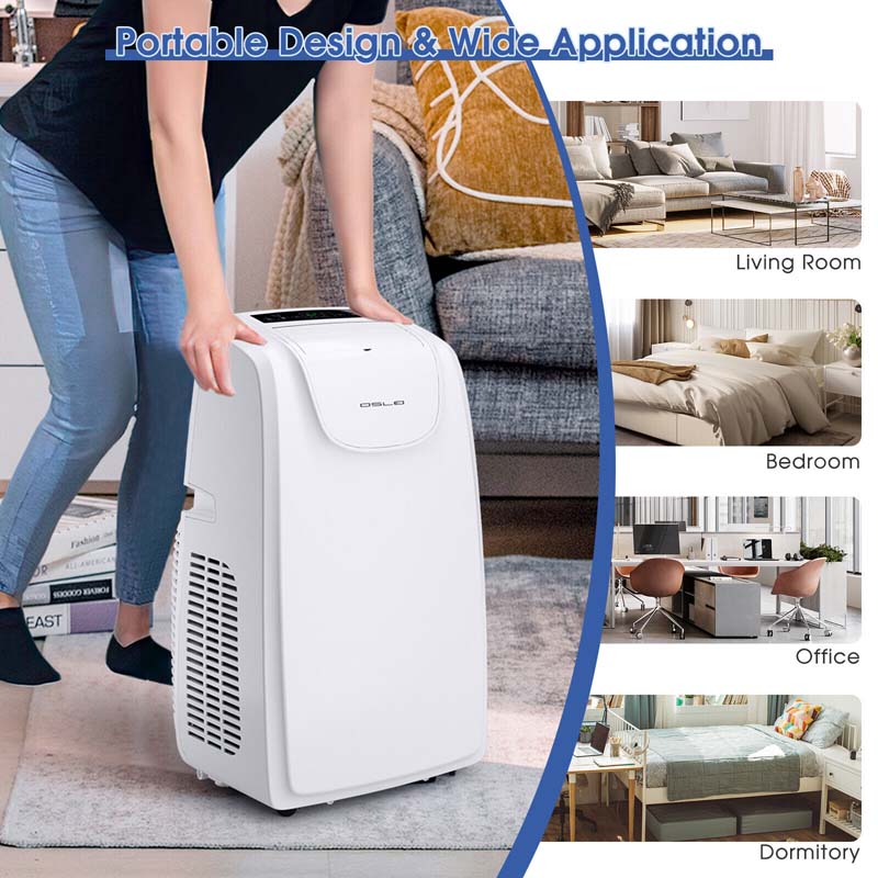 Eletriclife 12000 BTU Portable Air Conditioner with Remote Control Cooling Fan Dehumidifier