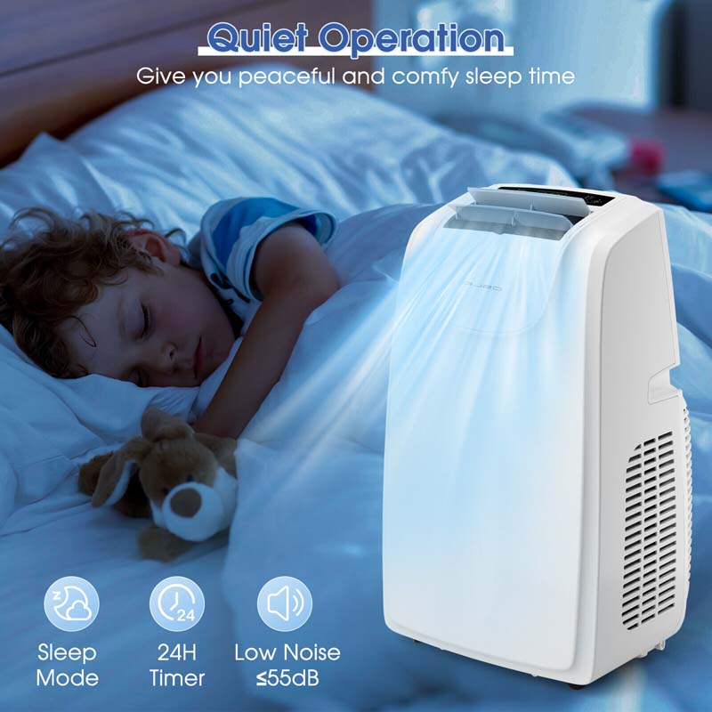 Eletriclife 12000 BTU Portable Air Conditioner with Remote Control Cooling Fan Dehumidifier