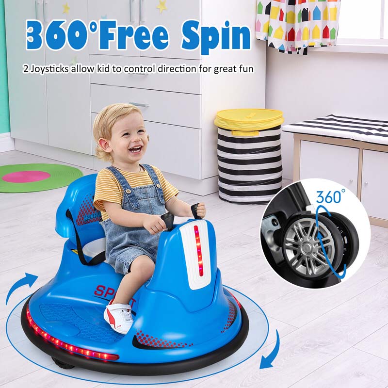 Eletriclife 6V Kids Ride On Bumper Car with 360° Spin