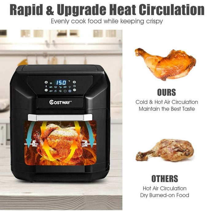7-in-1 10.6 QT Air Fryer Toaster Oven