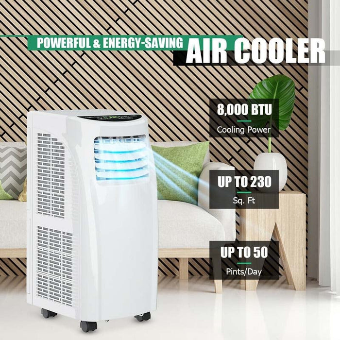8,000 BTU Portable Air Conditioner & Dehumidifier