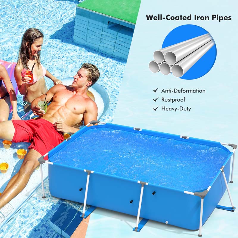 Eletriclife Above Ground Swimming Pool with Pool Cover