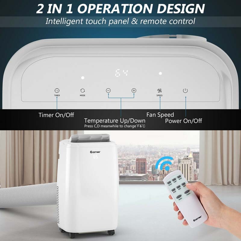 Eletriclife 10000 BTU Portable Air Conditioner with Remote Control