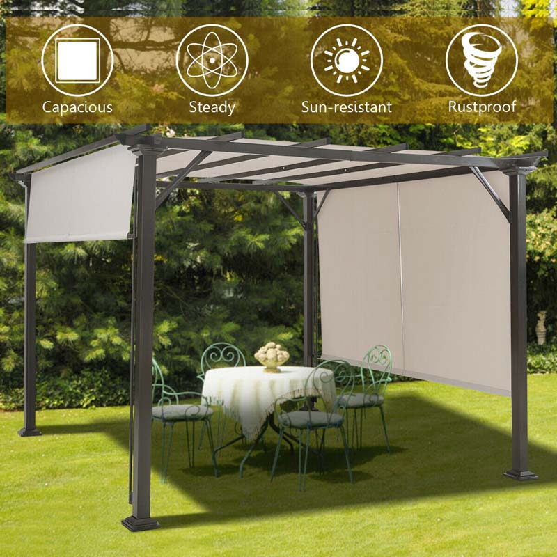 Eletriclife 10 x 10 Feet Metal Frame Patio Furniture Shelter