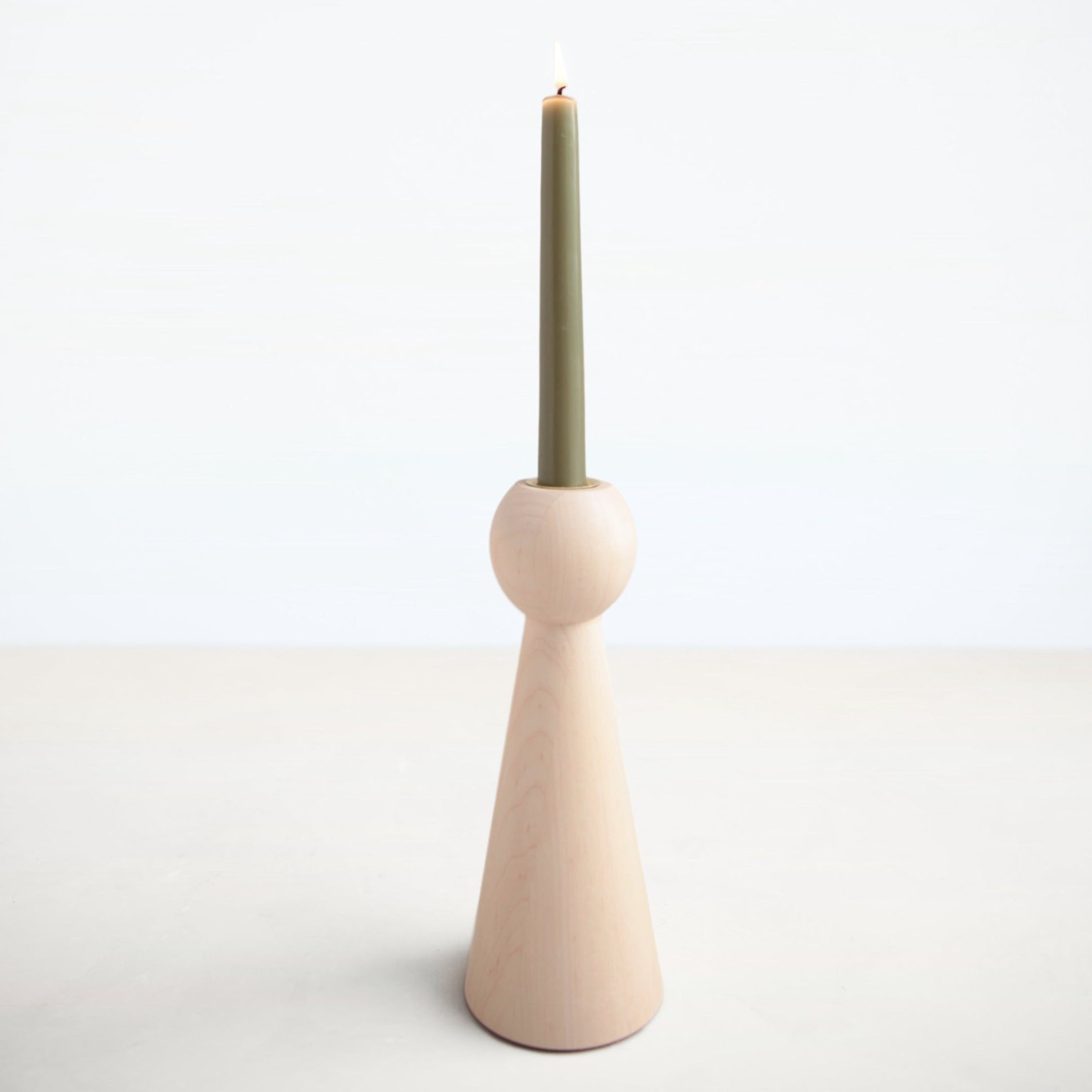 Wooden Bella Taper Candle Holder - arboobs