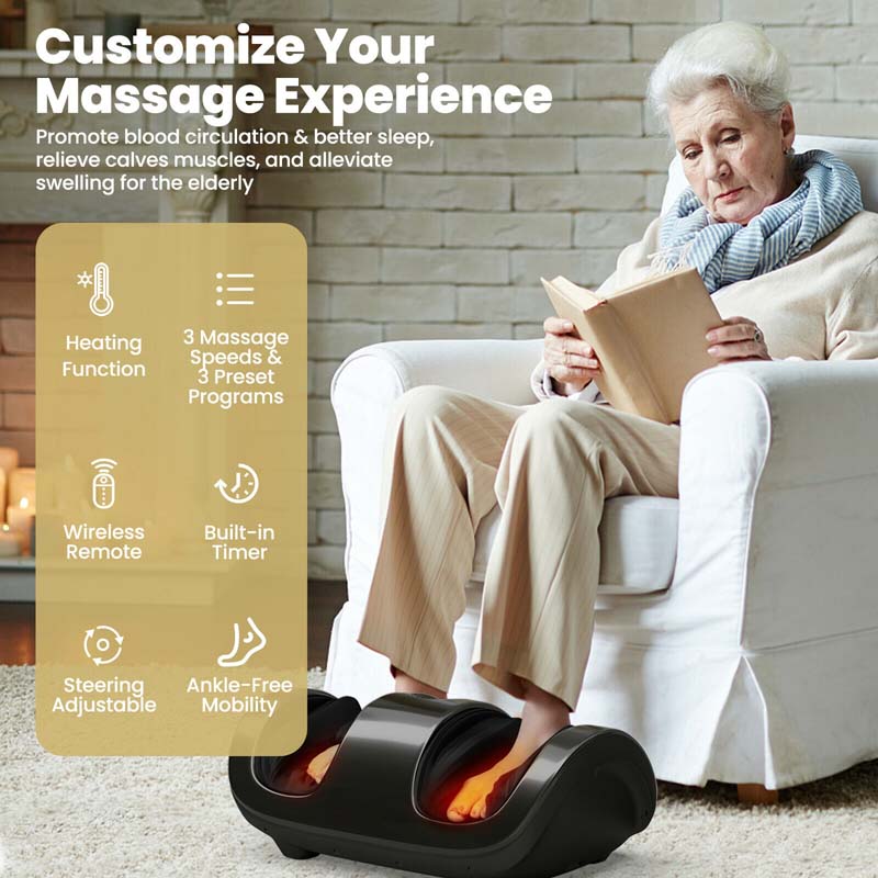 Ease2day Shiatsu Foot Massager with Kneading and Heat Function